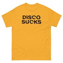 Disco Sucks Vintage Style Punk Rock Anti Disco Retro T-Shirt classic tee XL black