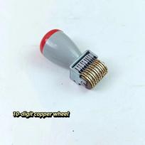 8 Digit Adjustable Number Stamp 10 Digit Adjustment Pin Date Stamp Solid Metal Stamp Head Rotatable Copper Digital Wheels