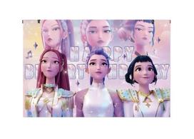 210. KPop Demon Hunters Birthday Party Decoration Backdrop 3x5 Ft Banner 47.2x31.5inch/120*80cm