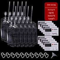 Halloween Blood Bag Double Tube Drink Prop - PVC Energy Pack Decoration