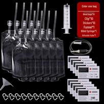 Halloween Blood Bag Double Tube Drink Prop - PVC Energy Pack Decoration
