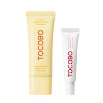 TOCOBO Vita Airy Sun Primer 35ml + Tone-Up Sun Cream 10ml SPF50+ PA++++ – UV Protection, Smoothing & Brightening Makeup Base Set