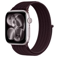 Nylon Loop Strap For Apple Watch Bands 44mm 40mm 46mm 45mm 41 42mm Breathable Correa Bracelet iWatch series 11 10 9 8 SE ultra 3 42 44 45 49 S10-46mm gray