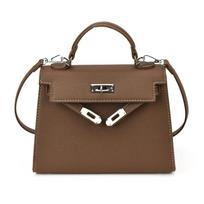 Elegant Pu Crossbody Bag For Women With Stitching Details And Inner Zipper Pocket For Everyday Small brown