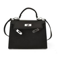 Elegant Pu Crossbody Bag For Women With Stitching Details And Inner Zipper Pocket For Everyday Large black