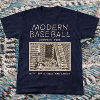 Modern Baseball European Tour T Shirt Indie Rock Band Graphic Tee S-5XL Unisex T-Shirt XXXL gray