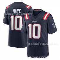 NFL Football Jersey New England Patriots 10 Drake Maye Mens Sports Blue M
