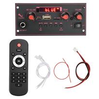 2x10W Digital Amplifier MP3 Decoder Board DC 5V Bluetooth 5.0 FM Support Microphone Car MP3 Player with Remote Controller