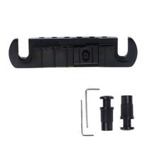 Wilkinson GTB Adjustable Wraparound for LP Les Paul Electric Black 10.4mm Bridge/Tailpiece Guitars, juoda