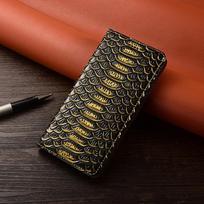 Luxury Boa Skin Genuine Leather Case for Samsung Galaxy S8 S9 S10 S20 S21 FE S22 S23 S24 S25 Plus Lite Ultra 5G Wallet Cover Samsung S26plus brown