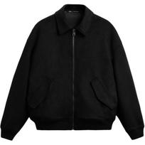 ZARA Jackets Men's Lapel Moderate Pilot 06318312-35 XL(185/104A) black