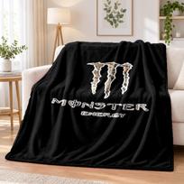 Monster Energy Flannel Throw Blanket Soft Warm Cozy For Sofa Bed Indoor Home Bedroom Use 80cmx120cm