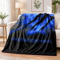 Monster Energy Flannel Throw Blanket Soft Warm Cozy For Sofa Bed Indoor Home Bedroom Use 80cmx120cm