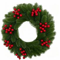 Ordinary Leaf Christmas Wreath Red Berries Door Hanging Christmas Wreath  Wedding Decoration 75 Tips-Berries