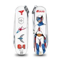VICTORINOX Classic SD Gatchaman Ken the Eagle White Swiss Army Knife Emergency Flathead Nail 7 Gatchaman Collection Multi-functional Knife, Supplies,