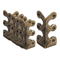 1Pcs Solid Brass Corner Guard L Shaped Edge Protector Antique Finish Wall Baseboard And Furniture Protect for Home and Office bronza