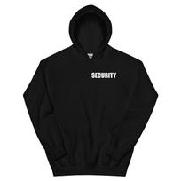 Security Guard Uniform 2 Sided Double Sided Graphic Unisex Hoodie XXXL black