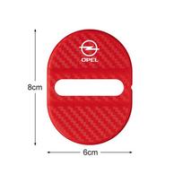 4 vnt. Automobilio durų užrakto sagtelės apsauginis dangtelis Elastingas Opel Corsa Astra Insignia Mokka Adam Combo OPC Antara Vectra priedams red
