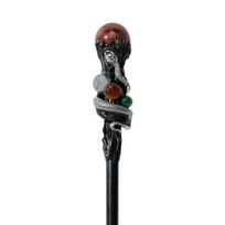Handcrafted Crystal Magic Wand Witch Natural Crystal Ball Scepter Magic Cane  Home Decor Style 9