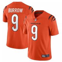 Cincinnati Bengals 9 Burrow Football Jersey Mens Sports Shirt S