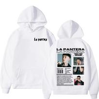 La Pantera Tour 2025 Marškinėliai su gobtuvu Senovinio plovimo medvilnė Megztinis Unisex Ilgomis rankovėmis Vilna Metalinis Roko Gotikinis Streetwear Viršus Dovana 2026 Karštas išpardavimas M gray