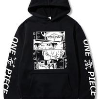 Anime One Piece Luffy Zoro Manga Graphic Print Hoodie Women Men Harajuku Y2K Style Sweatshirt Streetwear Hip Hop Fashion Oversized Pullover L įvairiaspalvis