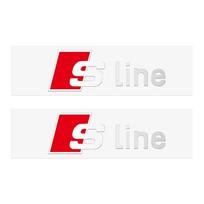 Automobilio stiliaus kėbulo durų langų dekoravimo lipdukas  qwe12 Sline quattro A1 A2 A3 A4 A5 A6 A7 A8 8P B6 B7 B8 Q3 Q5 Q7 RS S1 S2 S3 2Pcs