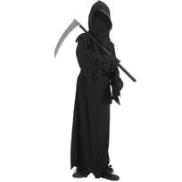 Halloween Kids Kids Red Eye Reaper Costume Sickle Dark Messenger Ghost Costume Set Stage Costume S black