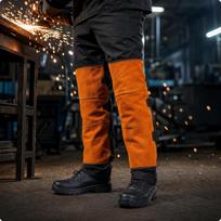 Metalworking Leg Guards Retardant Safety Gear Padded for Welders, Metalworkers
