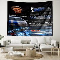 Fast-&-Furious Print Tapestry, Backdrop, Easy Setup, Ideal for Bedroom, Office & Living Room, with Aesthetic Wall Hanging Decor. 150cmx200cm