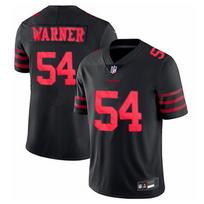 San Francisco 49ers 54 Warner Mens Football Jersey Short Sleeve Sports Top M