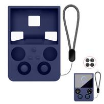 Cover for ANBERNIC RG 477V Fully Wrap Silicon Soft Protective Shockproof Cover with Support for ANBERNIC RG477V mėlyna
