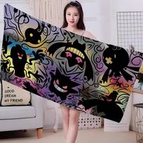Japanese Anime G-GengarS Big Microfiber Beach Towels Quick Dry Towel Sand Beach Towels Pool Towel for Travel Swim Pool Yoga 30x60cm