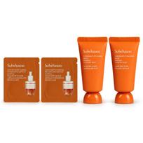 Sulwhasoo Ginseng Ampoule and Overnight Mask Set #Ampoule x2 + Mask x2 orange