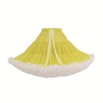 58 Styles No Bone Petticoat 42cm 280g Hexagon Mesh Crinoline Lolita Tutu Skirt  Lolita Party 28 yellow