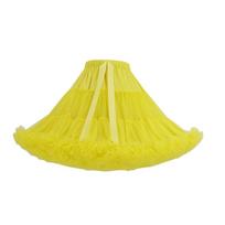 58 Styles No Bone Petticoat 42cm 280g Hexagon Mesh Crinoline Lolita Tutu Skirt  Lolita Party 9 yellow