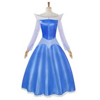 Halloween Sleeping Beauty Princess Pink Blue Adult Plus Size Pink Blue Princess Dress S blue