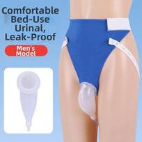 Reusable Urinal Pee Holder Silicone Urine Collector Bags Urine Catheter Bags  Male Female Elderly Blue Men