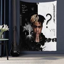 xxxtentacion SAD! Tapestry Aesthetic Wall Hanging Printed Fabric Blanket Decorative Tapestries For Bedroom Living Room Home Decor 150cm x 200cm