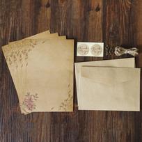 Paper Letter Paper Old Europe Style Valentine's Day Retro Vintage Letter Pad Writing Paper Envelope Style 3