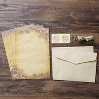Paper Letter Paper Old Europe Style Valentine's Day Retro Vintage Letter Pad Writing Paper Envelope Style 6