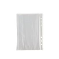 A6 Narrow Loose-Leaf Binder Case with 1/2 Grid 3-inch Storage Bags for Postcard Collection DIY Craft Project Supply A1 white