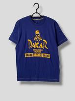 Vintage Mitsubishi motor Dakar rally promo tshirt athletic streetwear casual outfit off road motorsport racing shirt blue Large 2XL gray