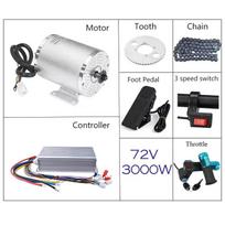 72V 3000W Variklio Rinkinys 48V 2000W 1500W Elektrinis Bešepetėlis Variklis Elektriniam Dviračiui Motociklui E-Paspiriamojo Dviratuko Konversijos Rinkiniai