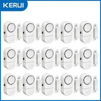 KERUI 90db Door Window Sensor Independent Opening Magnetic Door Sensor Wireless Security Alarm 15pcs