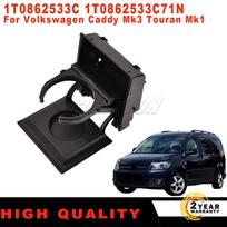 New Rear Center Console Fold-Out Water Cup Holder, Black ABS, 1T0862533C, 1T0862533C71N for VW Caddy Mk3, Touran Mk1 Car Accesso 1PC black