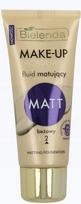 Bielenda Make-Up Academie Matt Face Fluid, Mattifying, No. 2 Beige 30 30 g balta