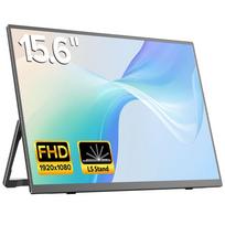 UPERFECT 1920*1080 15.6-inch Portable Monitor 60Hz Back Stand For Laptop XBox PS4 / 5 Switch TV Box Cell Phone PC Mac iPhone