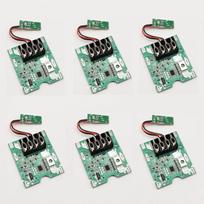 Šeši vnt. BMS PCB, skirti Parkside 20V Team Series elektriniams įrankiams, PAP 20 A1, PAP 20 A3, Ličio jonų Akku 2000mAh 4000mAh A1 2000mAh
