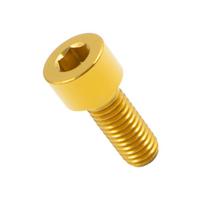 Titano Varžtas M6 Šešiakampė Galvutė Atnaujinimo Varžtai Dviračiui Motociklui Motoroleriui - Ilgiai 10-60mm auksas